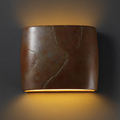 Ambiance Wide ADA Oval Wall Sconce - Justice Design CER-8855-SLTR