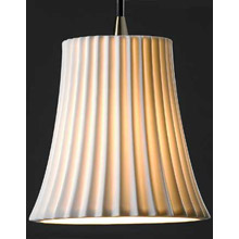 Justice Design POR-8815 Limoges Mini Pendant with Round Flared Shade