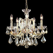 Crystal Maria Theresa IMPACT 5 Light Mini Chandelier (Golden Teak) - James R. Moder 40255GL2GT