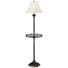 Kenroy Home 33052BBZ Wentworth Floor Lamp With Gallery Tray