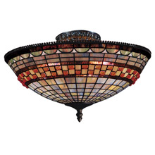 Elk Lighting 934-CB Tiffany Jewelstone Ceiling Fixture