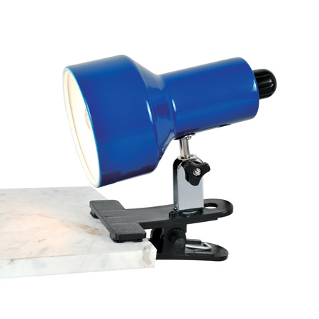 Lite Source LS-114BLU Clip-On II Blue Clamp-on Lamp