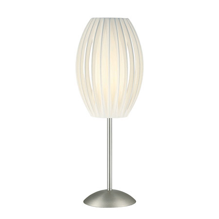 Lite Source LS-2875SS/WHT Egg Table Lamp