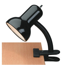Lite Source LS-111BLK Gooseneck Clip-On Desk Lamp
