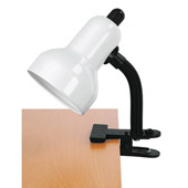 Contemporary Clip-On Clip-On Desk Lamp - Lite Source LS-111WHT