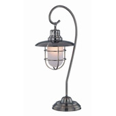 Classic/Traditional Lanterna Lantern Table Lamp - Lite Source LS-21455AB