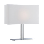 Contemporary Levon Table Lamp - Lite Source LS-21797C/WHT