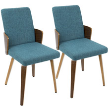 LumiSource CH-CRML WL+TL2 Carmella Dining Chairs (Set of 2)