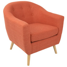 LumiSource CHR-AH-RKWL OR Rockwell Armchair