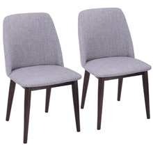 LumiSource CHR-TNT WL+LGY2 Tintori Dining Chairs (Set of 2)