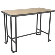 LumiSource CT-RMN GY+NA Roman Counter Height Table