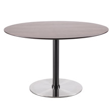 LumiSource DT-DILN SS+WL Dillon Round Dining Table