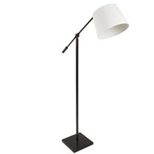 LumiSource LS-L-PPR AN+CR Piper Adjustable Floor Lamp