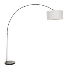 LumiSource LS-SALFL BK+GY Salon Arc Floor Lamp