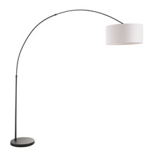 LumiSource LS-SALFL BK+W Salon Arc Floor Lamp