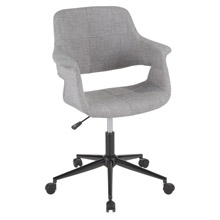 LumiSource OC-VFL BK+GY Vintage Flair Office Chair
