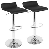 Contemporary Ale Barstools (Set of 2) - LumiSource BS-ALE BK2
