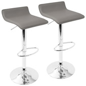 Contemporary Ale Barstools (Set of 2) - LumiSource BS-ALE GY2