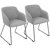Daniella Dining Chairs (Set of 2) - LumiSource CH-DNLA LGY2