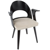 Mid-Century Modern styling Verino Dining Chair - LumiSource CH-VRNO E+LBN