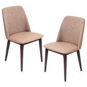 Tintori Dining Chairs (Set of 2) - LumiSource CHR-TNT MBN+E2