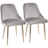 Marcel Dining Chairs (Set of 2) - LumiSource DC-MARCL AU+SV2