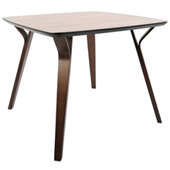 Mid-Century Modern styling Folia Dining Table - LumiSource DT-FOLIA WL