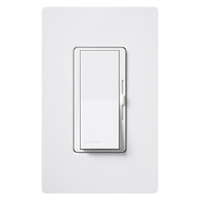 Lutron DVCL-153P-WH Diva 120V 150W(CFL) to 600W(Incand.) 3-Way/Single Pole C-L Dimmer
