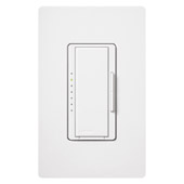 Maestro 120V 600W Multi-Location/Single-Pole Incandescent Dimmer with Wallplate - Lutron MAW-600H-WH