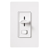 Skylark 120V 600W Single Pole Incandescent Preset Dimmer with On/Off Switch - Lutron S-600P-WH