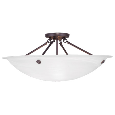 Livex Lighting 4275-07 Home Basics Semi-Flush Ceiling Fixture