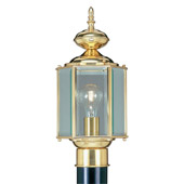 Traditional Basics Lantern Outdoor Post Mount - Livex Lighting 2117-02