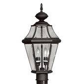 Traditional Georgetown Outdoor Post Mount Fixture - Livex Lighting 2264-04