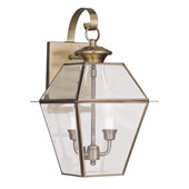 Traditional Westover Outdoor Wall Mount Lantern - Livex Lighting 2281-01