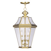Traditional Georgetown Outdoor Hanging Lantern - Livex Lighting 2365-02