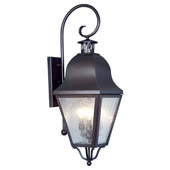 Traditional Amwell Outdoor Wall Lantern - Livex Lighting 2555-07