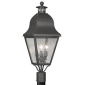 Traditional Amwell Outdoor Post Mount - Livex Lighting 2556-04