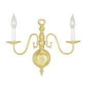 Colonial Williamsburg Wall Sconce - Livex Lighting 5002-02