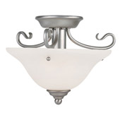Transitional Coronado Semi Flush Ceiling Fixture - Livex Lighting 6109-91
