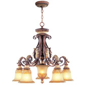 Traditional Villa Verona Five Light Chandelier - Livex Lighting 8575-63