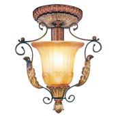 Traditional Villa Verona Semi-Flush Ceiling Fixture - Livex Lighting 8578-63