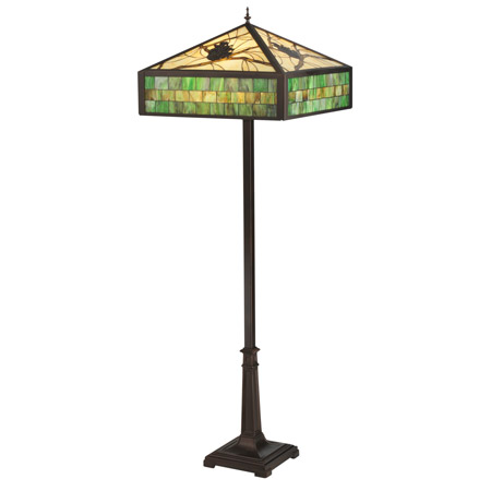 Meyda 119175 Green Pine Branch Floor Lamp