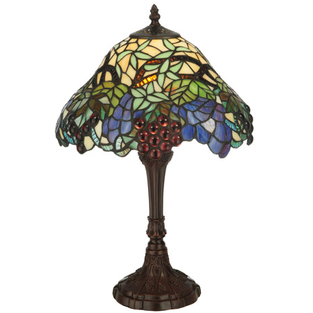 Meyda 125093 Spiral Grape Table Lamp