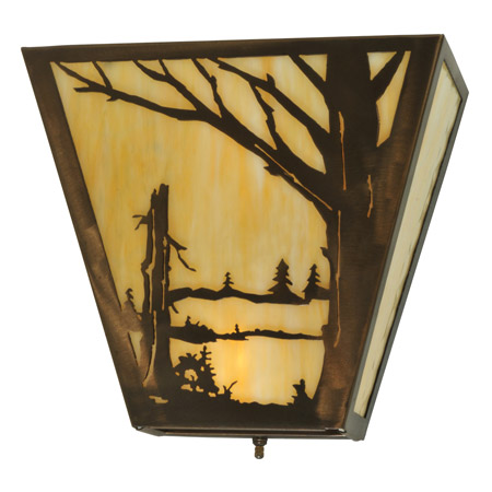 Meyda 133143 Quiet Pond Right Wall Sconce