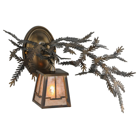 Meyda 147379 Valley View Pine Branch Wall Sconce
