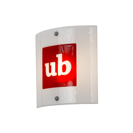Meyda 162914 Metro Fusion 11"Sq Personalized UB Logo Wall Sconce