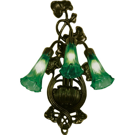 Meyda 17537 Pond Lily Green Wall Sconce