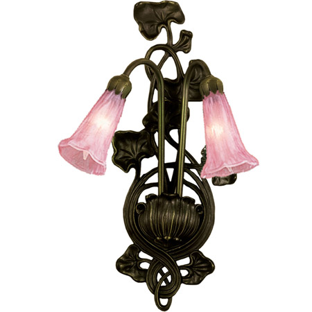 Meyda 17552 Pond Lily Pink Wall Sconce