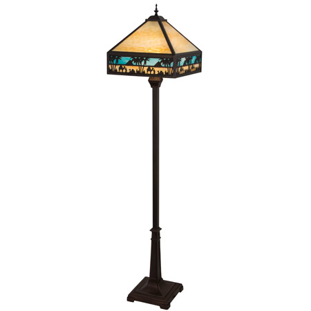 Meyda 182377 Craftsman Camel 67.5"H Floor Lamp