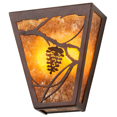 Meyda 202181 Whispering Pines 7" Wide Wall Sconce
